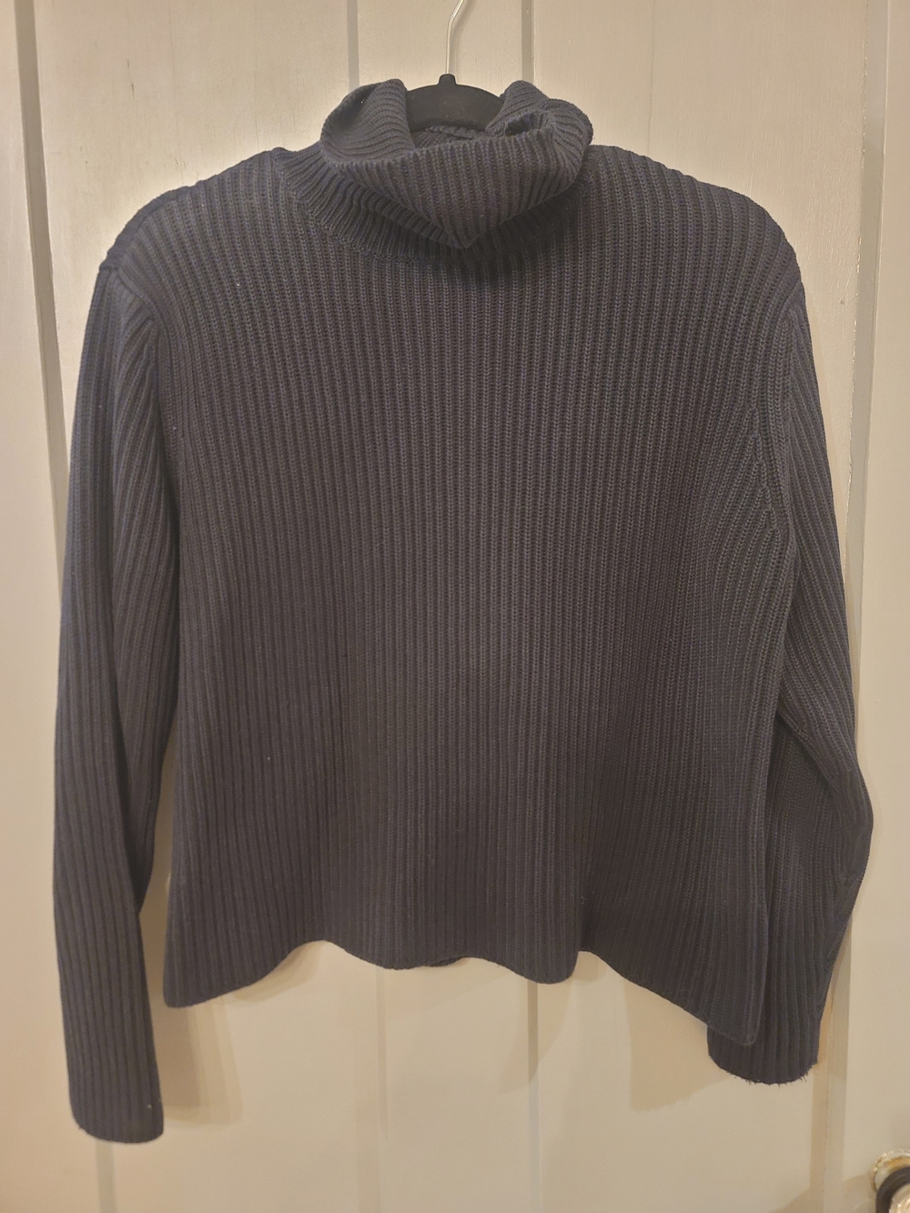 Nordstrom Black Ribbed Turtle Neck Sweater